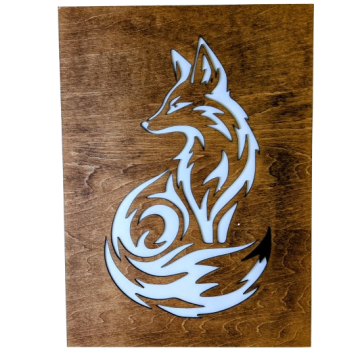 Stained Fox Wall Art