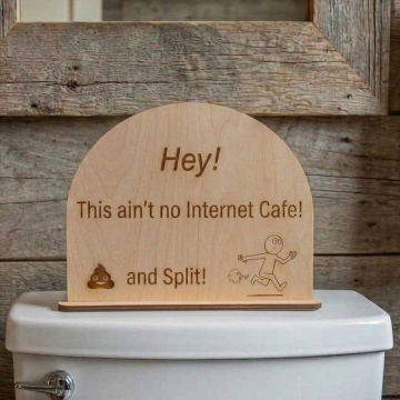 Funny Toilet Message!