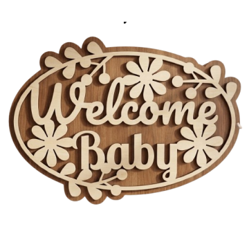 Welcome Baby wall hanging