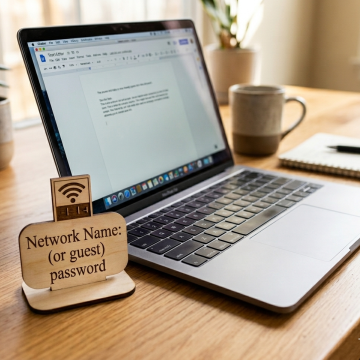 Small network password stand