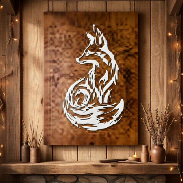 Stained Fox Wall Art