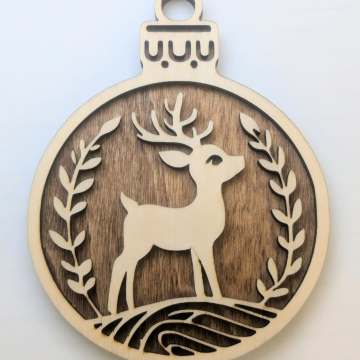 Light reindeer ornament