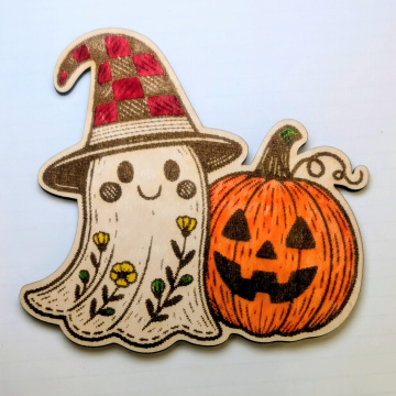 Cute Ghost and punkin